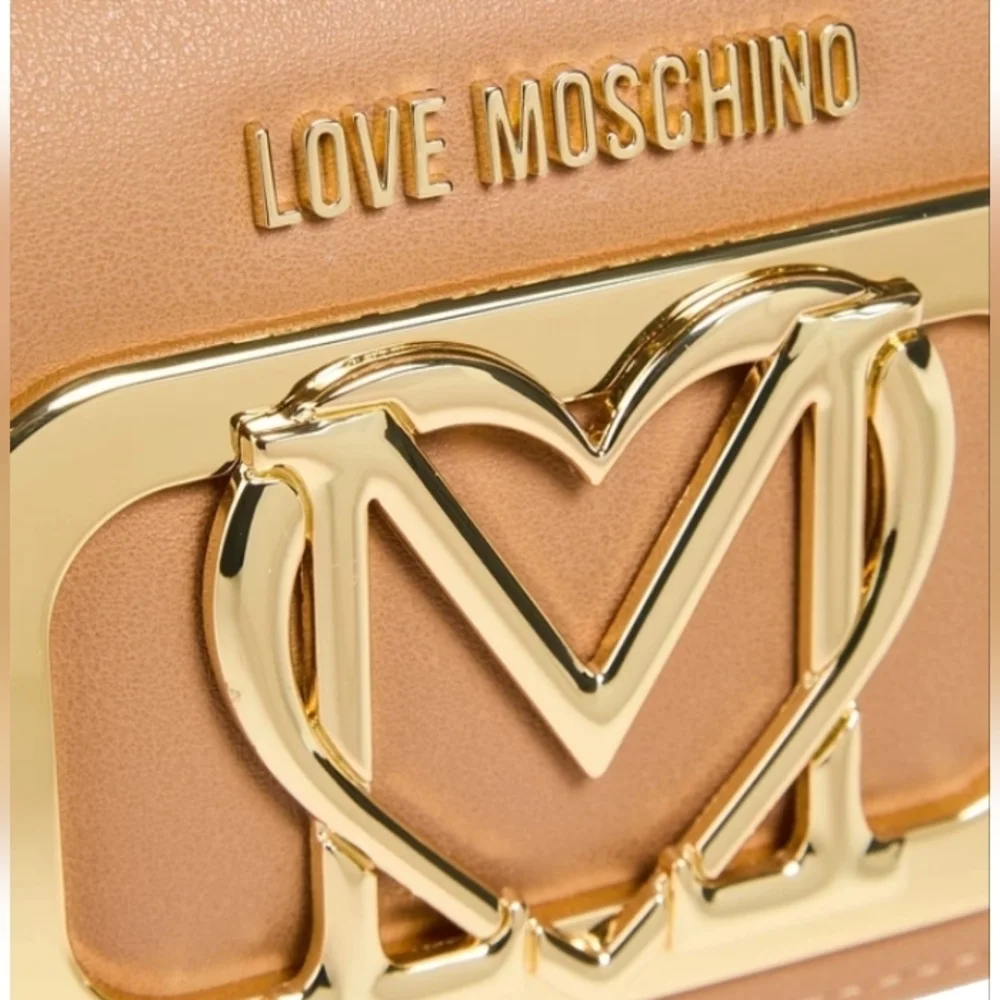 Love Moschino Gold Wallet Sand Beige NWT